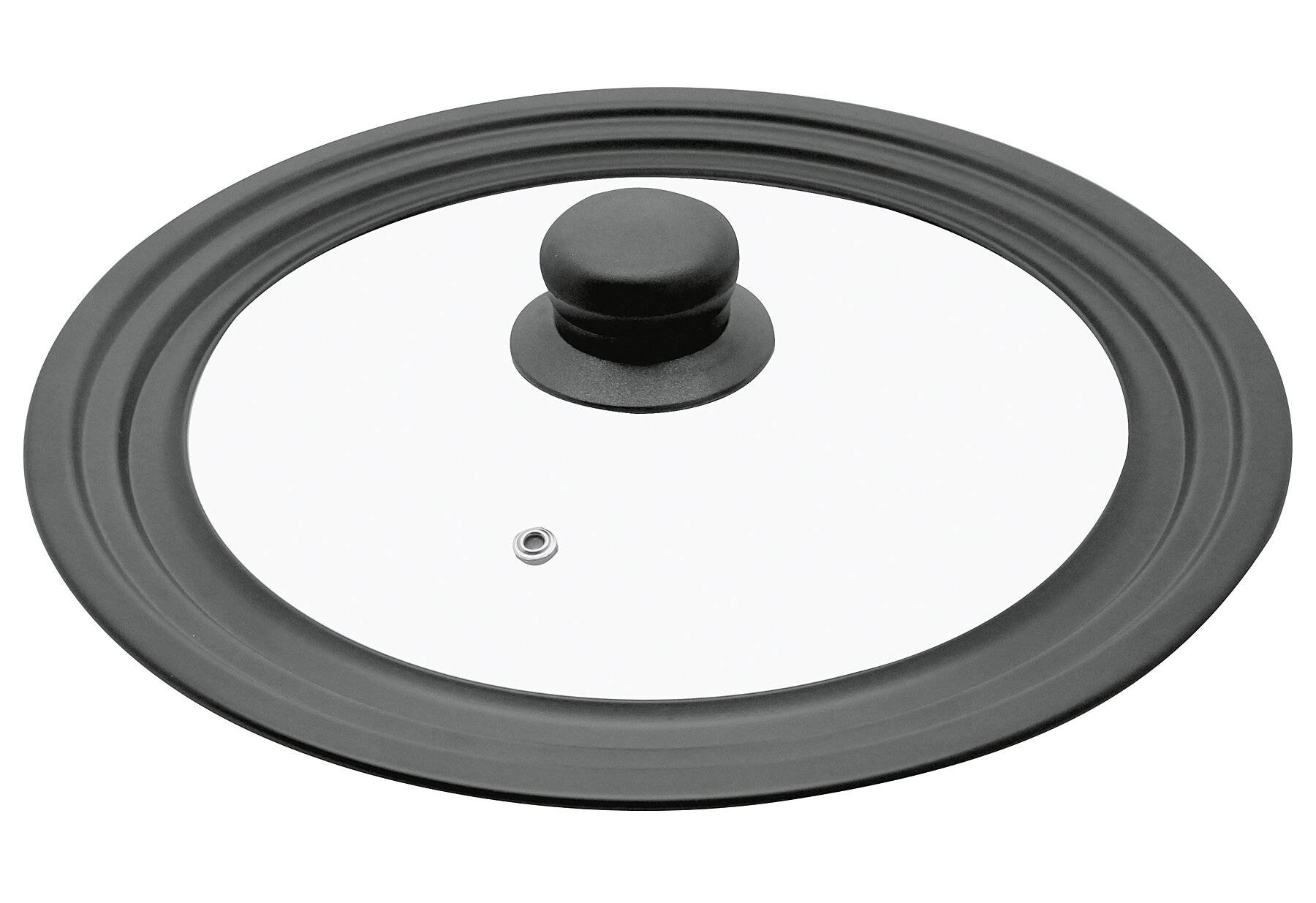 Elo 4001626 Universal-Küchendeckel, 16/18/20 cm, anpassbarer Topf- oder Pfannendeckel, Glas,