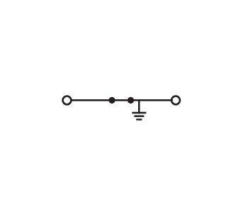WAGO 2002-1208 Doppelstock-Schirmleiterklemme 5.20 mm Push-In-Klemme Weiß 100 St.