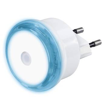 hama 00223493 LED-Nachtlicht "Basic" mit Stecker, Dämmerungssensor, energiesparend, Blau