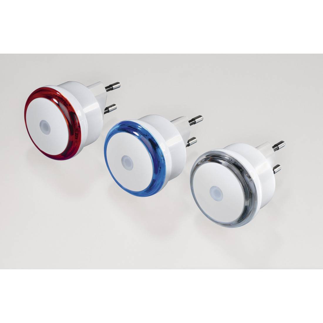 hama 00223493 LED-Nachtlicht "Basic" mit Stecker, Dämmerungssensor, energiesparend, Blau