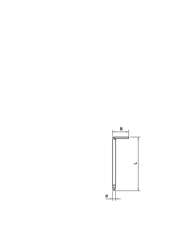 OBO Bettermann Vertr Hakennagel 3,4x60mm blank 1101 3.4x60