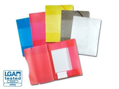 Sammelmappe A3 Gelb - Kunststoff - Transparent