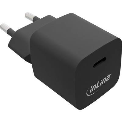INLINE - USB Netzteil - GaN Ladegerät Single USB-C - 33W - schwarz