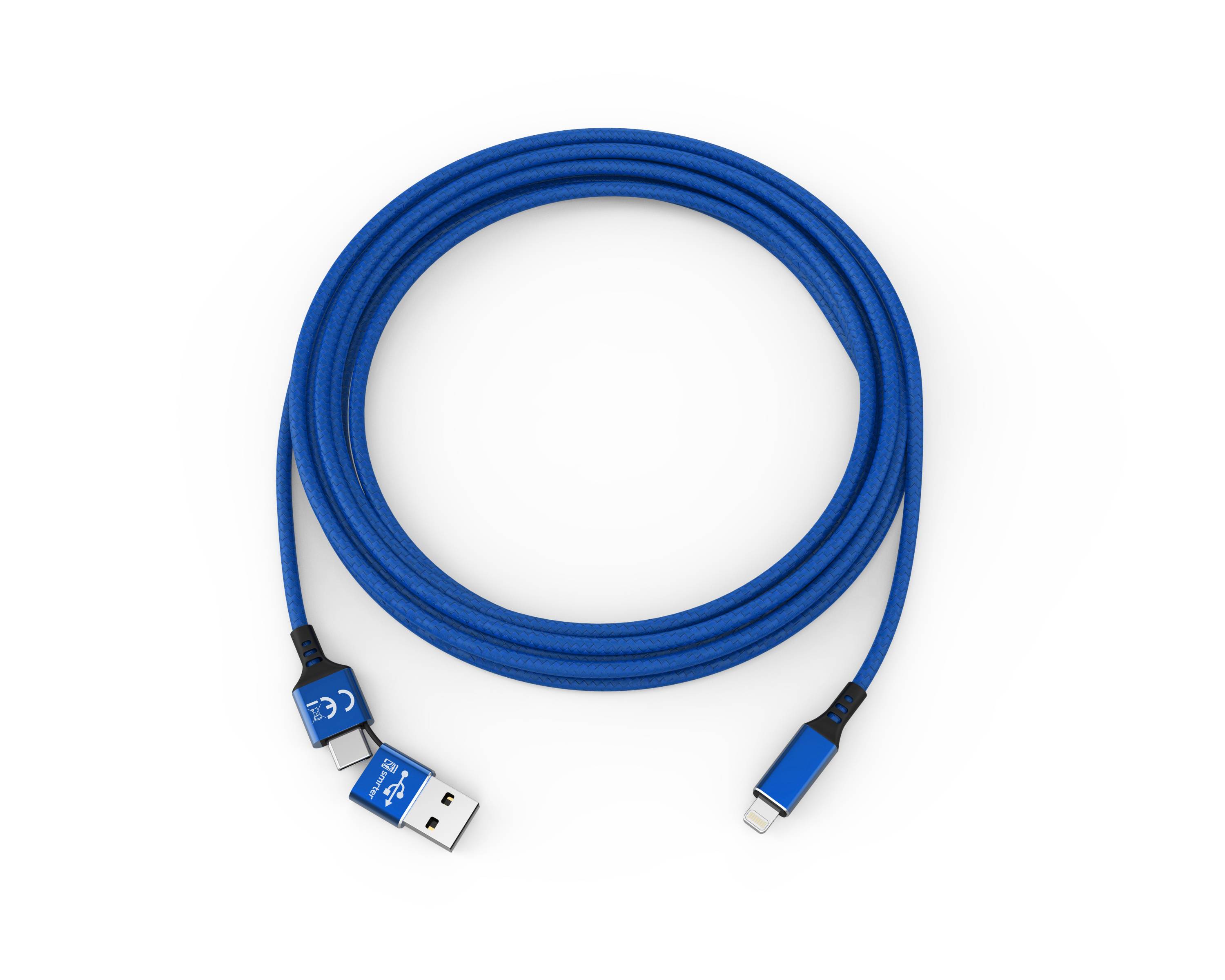 smrter SPEEDY Daten-& Ladekabel Typ Lightning 100cm blue retail - Digital/Daten