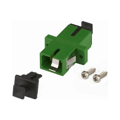 EFB ELEKTRONIK - Kupplung SC/APC Simplex OS2 grün mit Shutter