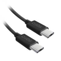 SBS TECABLETISSUETCCB, 1,5 m, USB C, USB C, USB 2.0, 480 Mbit/s, Schwarz