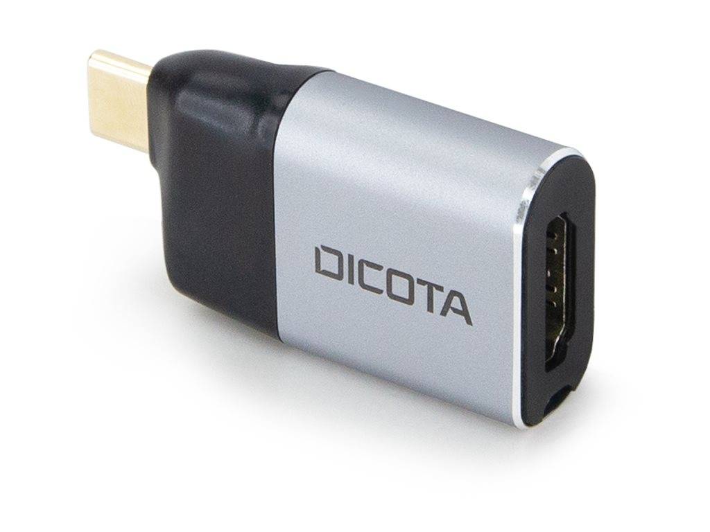 Videoadapter - 24 pin USB-C männlich zu HDMI, 24 pin USB-C weiblich - Silber - S