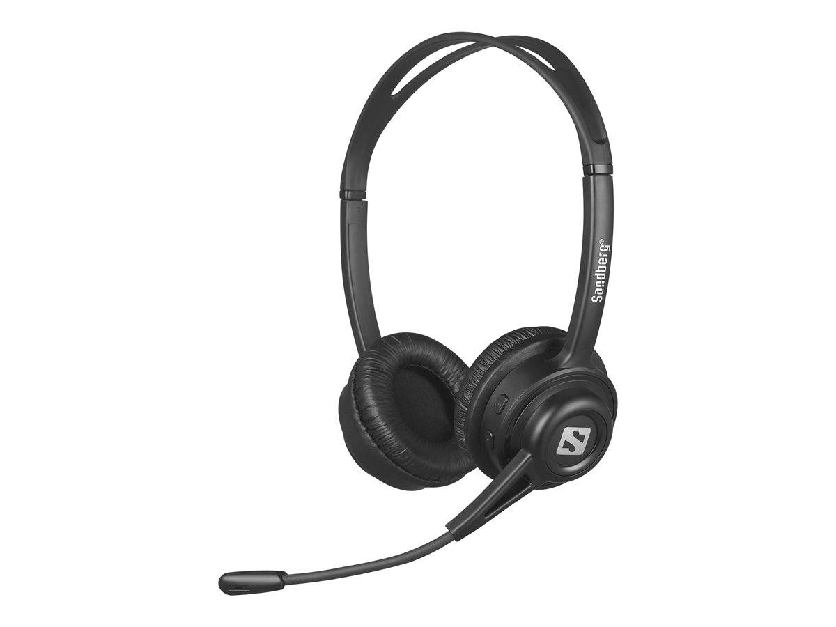 SANDBERG Headset - ohrumschließend - Bluetoothkabellos - kabelgebunden - USB-C