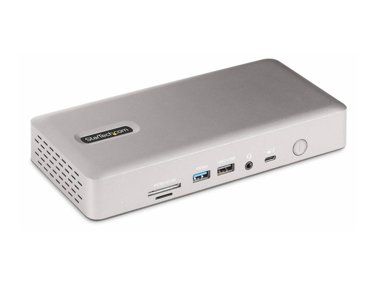 StarTech.com Thunderbolt 4 Multi-Display Docking Station, Quad/Triple/Dual Monitor Dock, 2x HDMI/2x DisplayPort, 7x USB