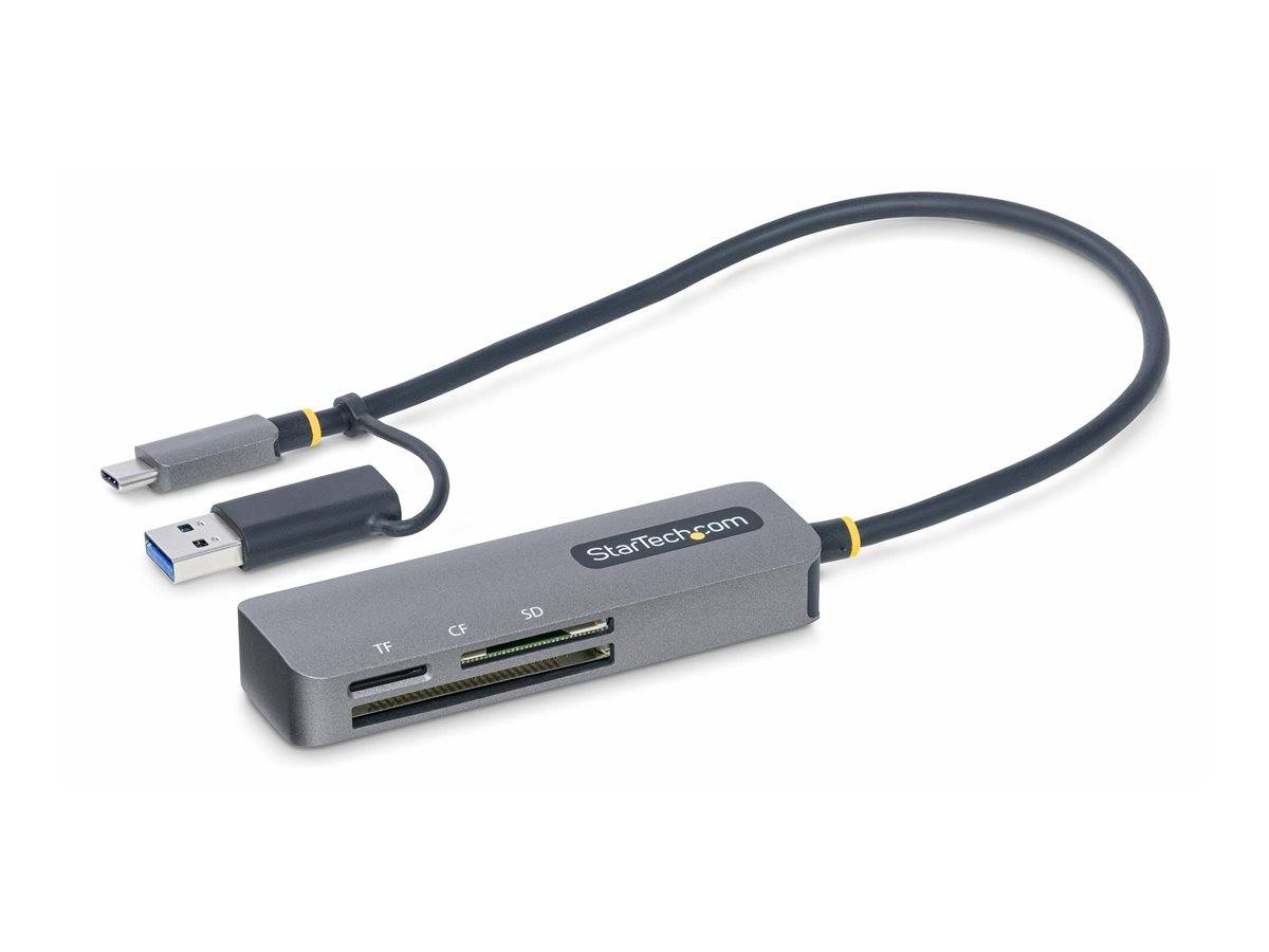 StarTech.com USB 3.0 Multi-Media Memory Card Reader, SD/microSD/CompactFlash Card Reader, Portable USB 5Gbps Card Adapte