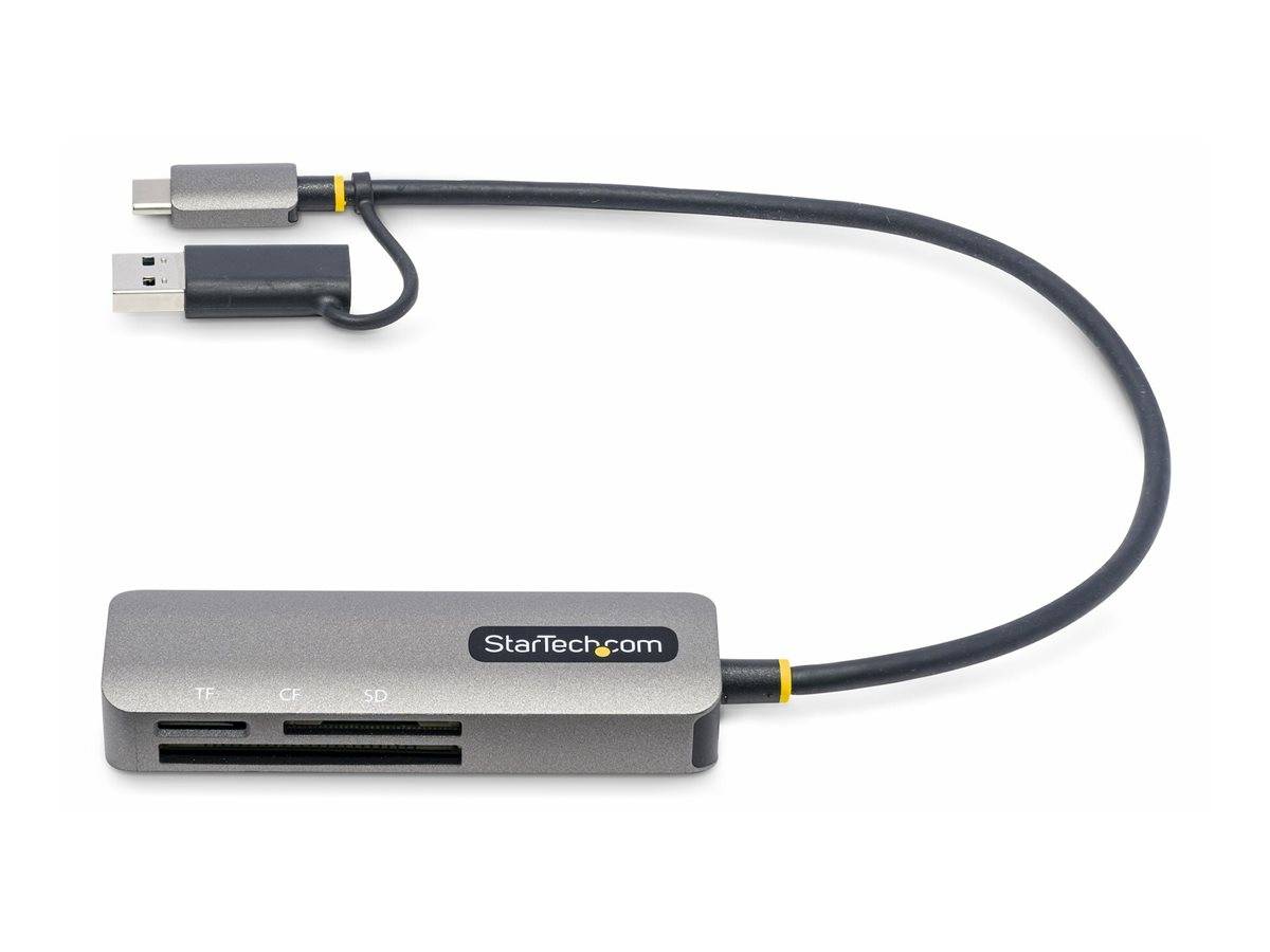 StarTech.com USB 3.0 Multi-Media Memory Card Reader, SD/microSD/CompactFlash Card Reader, Portable USB 5Gbps Card Adapte