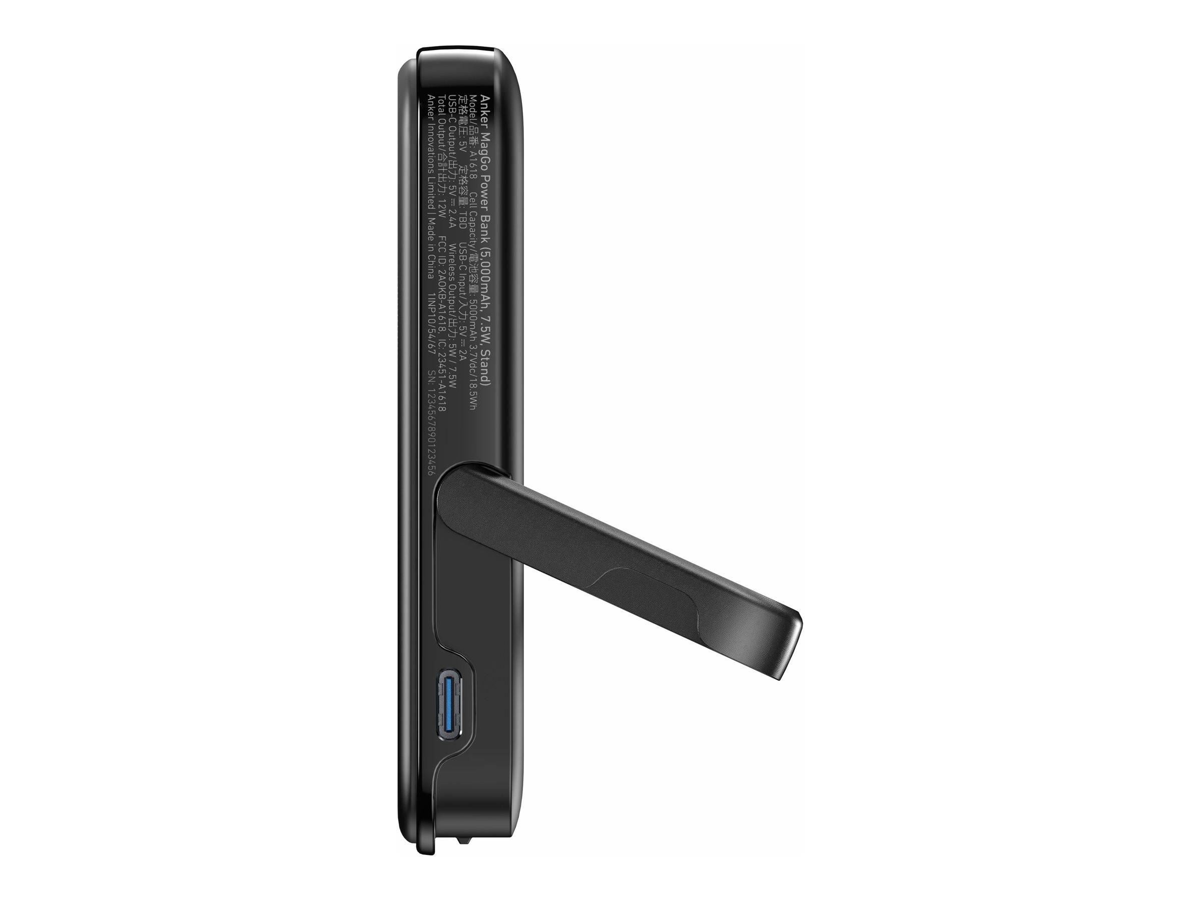 Anker Innovations Anker 322 (MagGo) - Induktive Power Bank - Li-Pol - 5000 mAh - 18.5 Wh - 12 Watt - 2.4 A