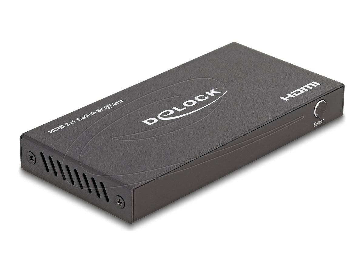 Delock HDMI Switch 3 x in zu 1 out 8K 60 Hz - Digital/Display/Video