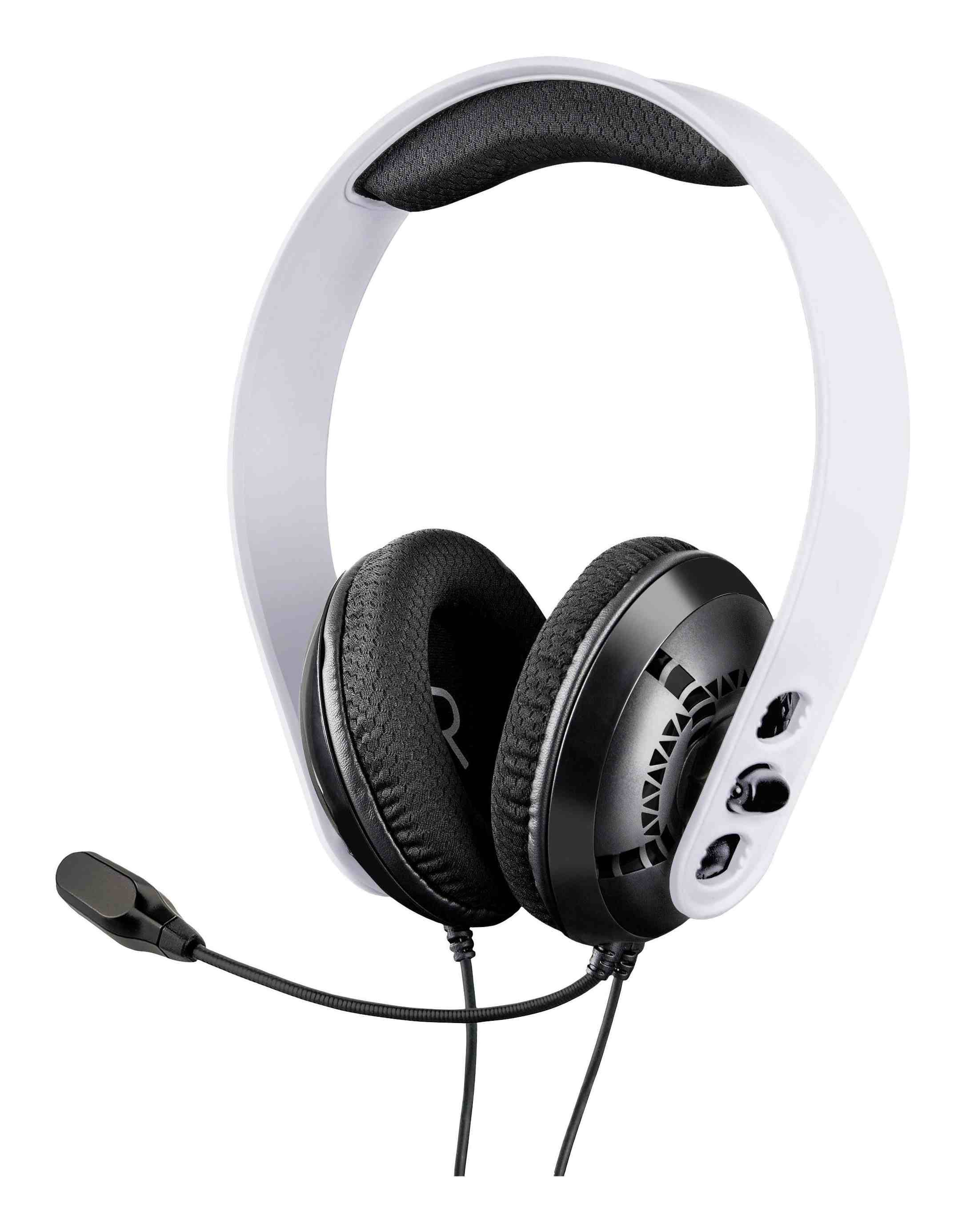 Raptor Gaming H200 Gaming Over Ear Headset kabelgebunden Stereo Weiß Lautstärkeregelung, Mikrofon-Stummschaltung