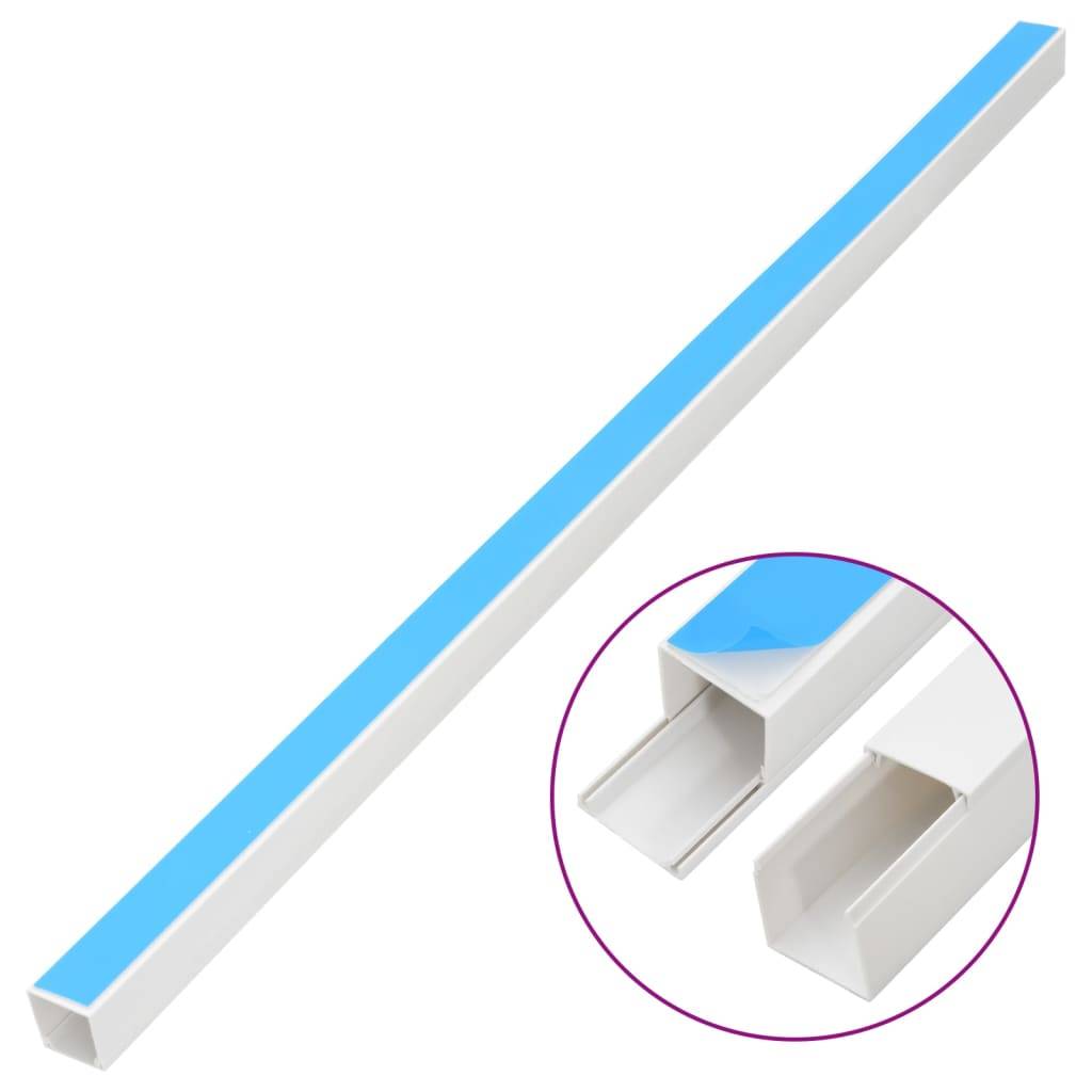 vidaXL Installationsrohre Selbstklebend 20x10 mm 30 m PVC