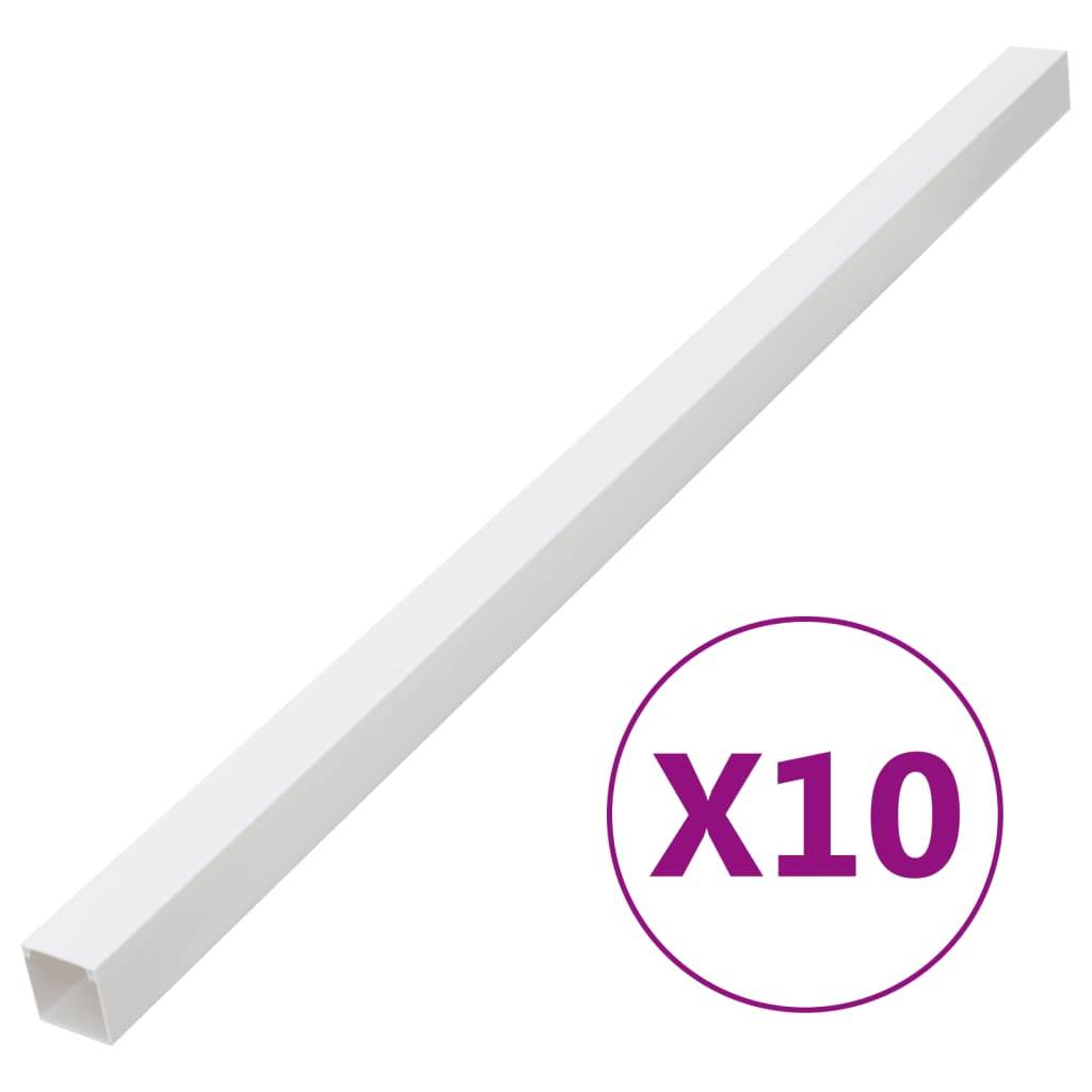 vidaXL Installationsrohre 33x33 mm 10 m PVC