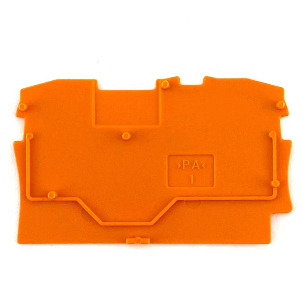 WAGO 2000-1292 Abschluss-und Zwischenplatte,0,7 mm dick,orange Industriematerial Verbindungstechnik