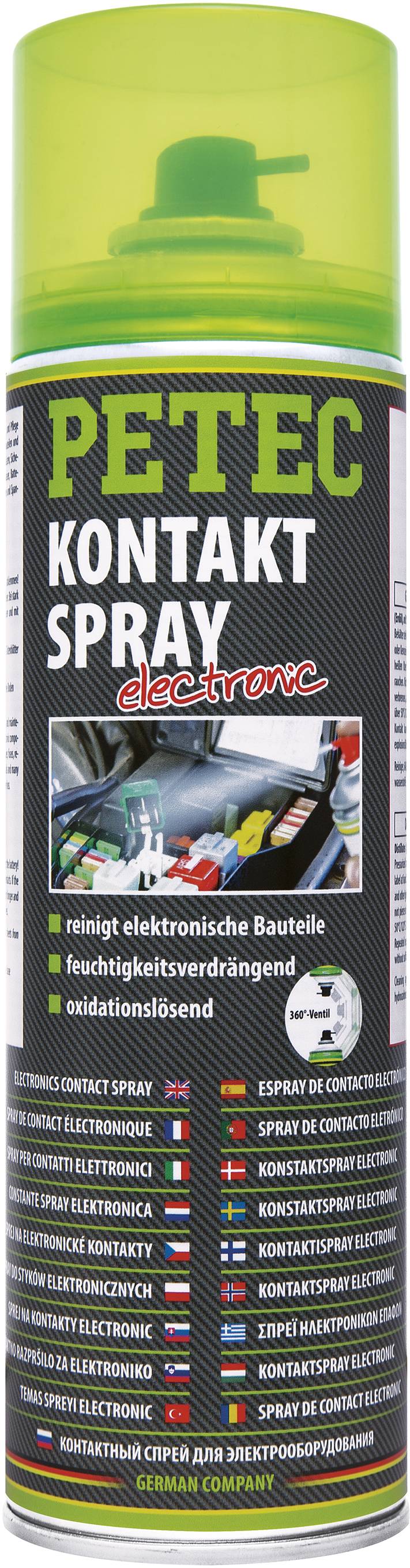 Elektronikspray / Kontaktreiniger / 1x 500ml - PETEC