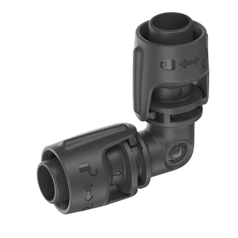 Gardena 13202-20, Rohrverbindung, Tropfbewässerungssystem, Kunststoff, Schwarz, 13 mm, 1 Stück(e)