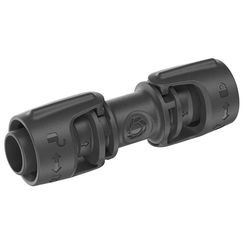 Gardena 13203-20, Rohrverbindung, Tropfbewässerungssystem, Kunststoff, Schwarz, 13 mm, 1 Stück(e)