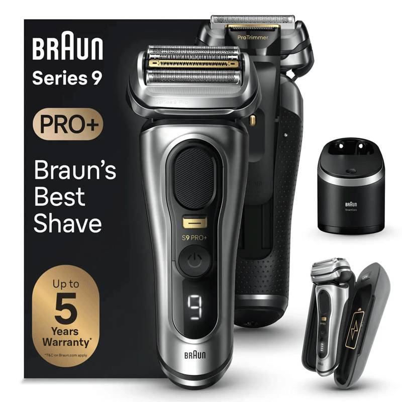Braun Series 9 Pro+ 9575cc Wet & Dry, Folienschaber, Metallisch, Akku, Lithium-Ion (Li-Ion), 90 min, Box