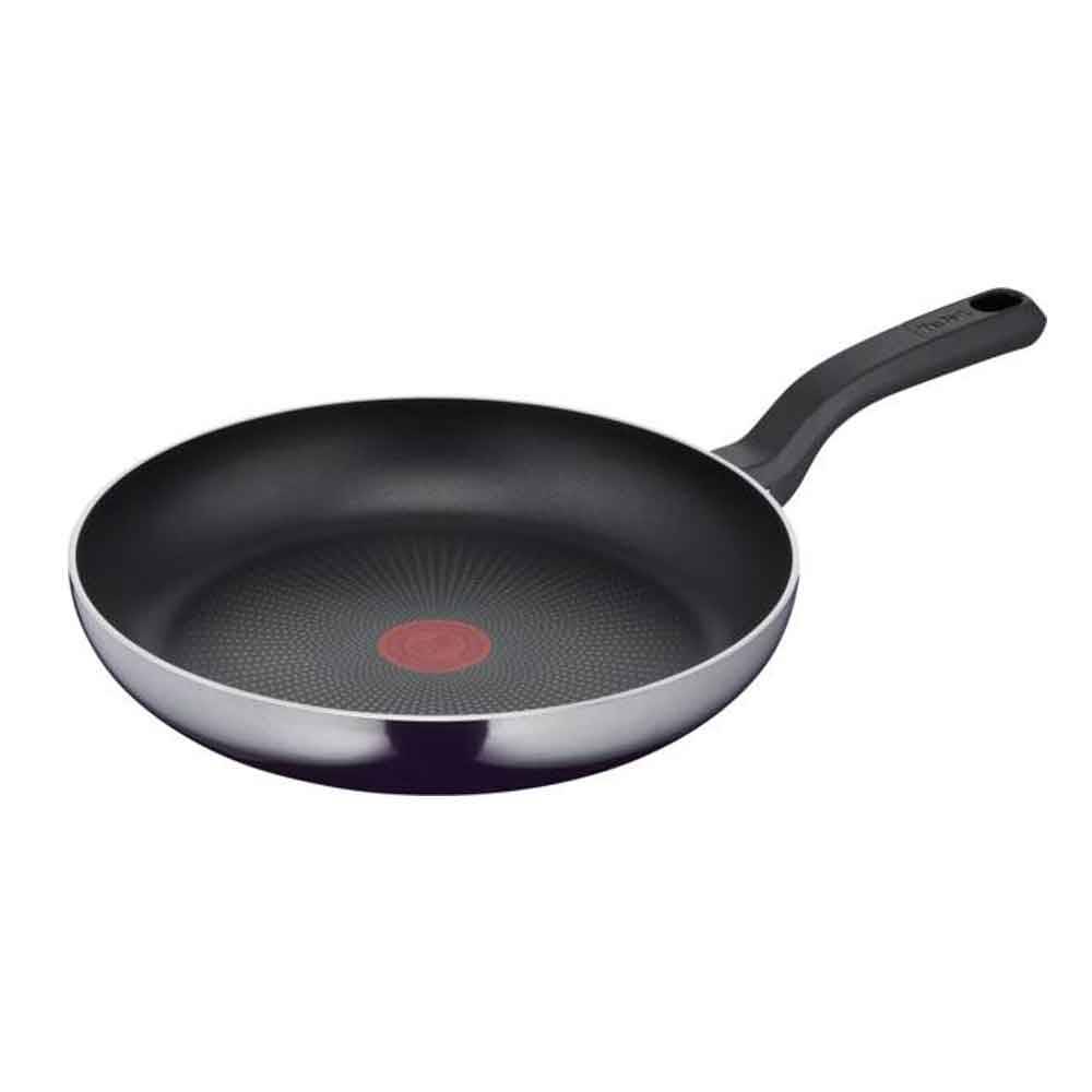 Tefal D52606 Resist Bratpfanne 28 cm | sichere Titanium Antihaftversiegelung | Thermo-Signal