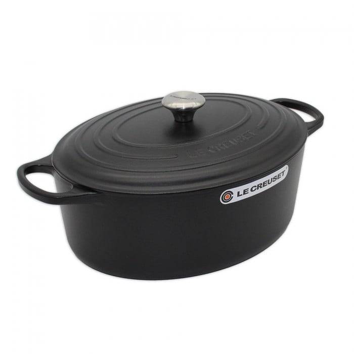 Le Creuset Signature 13,9 l Oval Schwarz