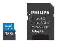 Philips Ultra Pro FM64MP65B - Flash-Speicherkarte (SD-Adapter inbegriffen)64 GB