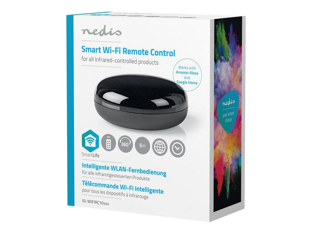 NEDIS WLAN Smart Universal Fernbedienung (WIFIRC10CBK) - Infrarot