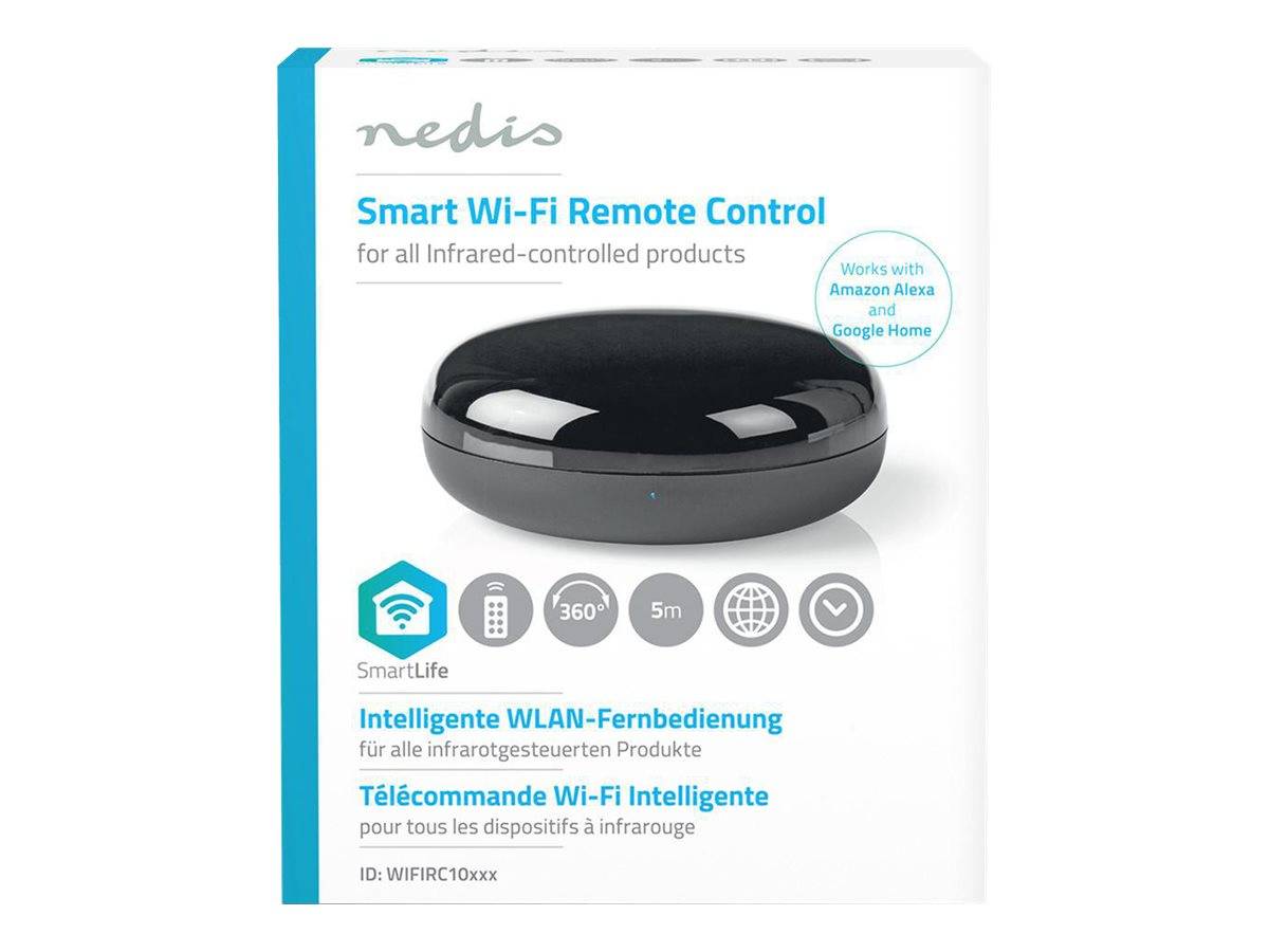 NEDIS WLAN Smart Universal Fernbedienung (WIFIRC10CBK) - Infrarot