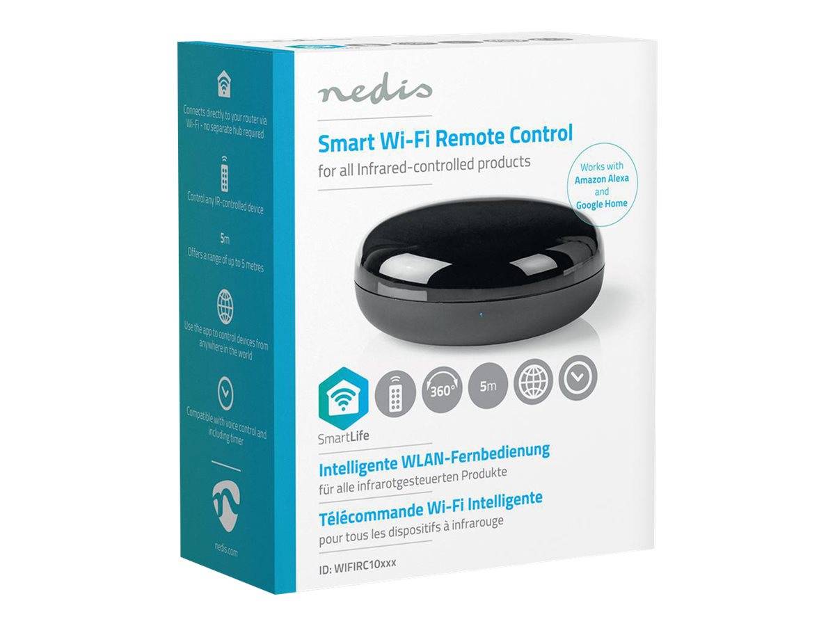 NEDIS WLAN Smart Universal Fernbedienung (WIFIRC10CBK) - Infrarot
