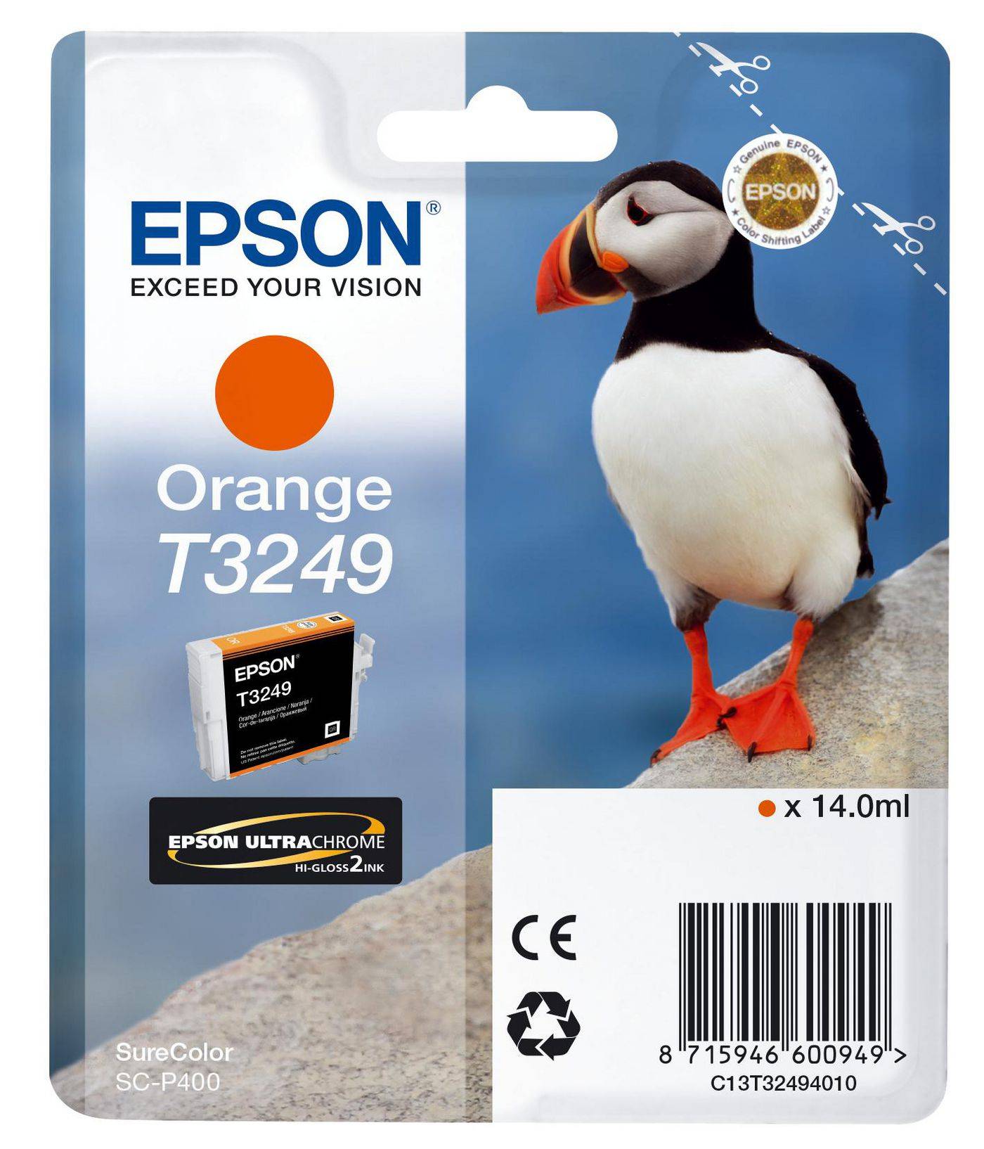 Epson Druckerpatrone T3249 Original Orange C13T32494010