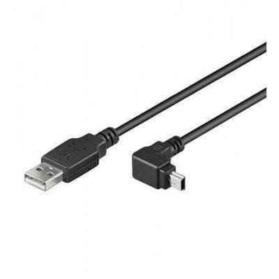 TECHly USB-Kabel USB 2.0 USB-A Stecker, USB-Mini-A Stecker 1.80m Schwarz ICOC-MUSB-AA-018ANG