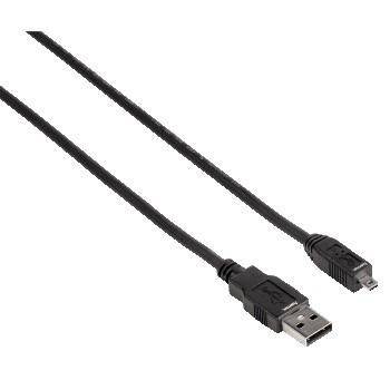 Hama USB-Kabel USB M bis mini-USB Typ B M 1.8 m Schwarz