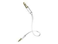 Inakustik 003101005 Klinke Audio Anschlusskabel [1x Klinkenstecker 3.5 mm - 1x Klinkenstecker 3.5 mm] 0.50 m Weiß vergoldete Steckkontakte