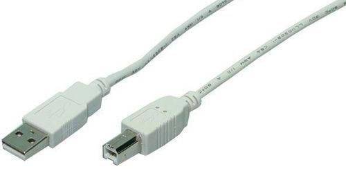 Goobay USB-Kabel USB 2.0 USB-A Stecker, USB-B Stecker 5.00 m Grau CU0009