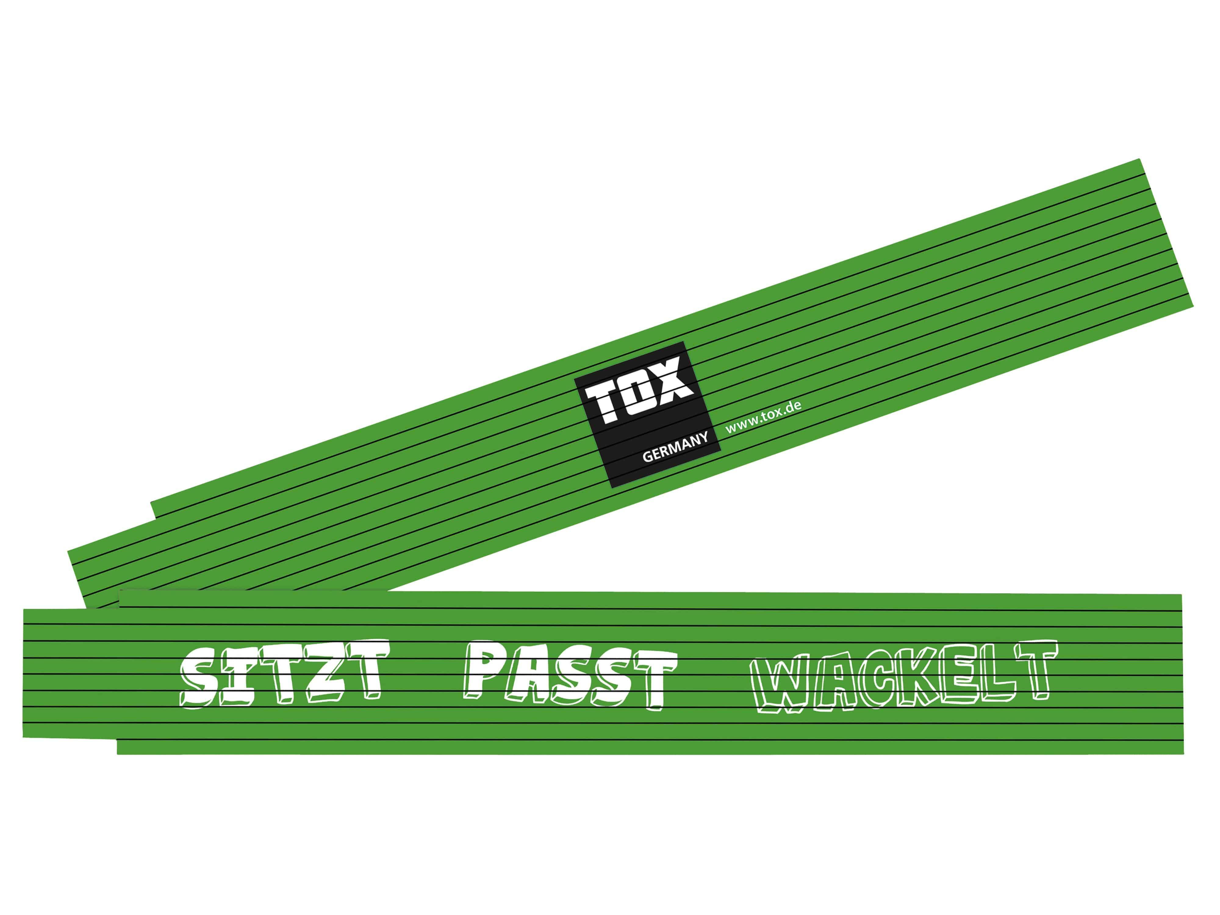 Tox-Dübel-Technik Doppelmeter«Sitzt Passt Wackelt» 2 mTox-Dübel Doppelmeter