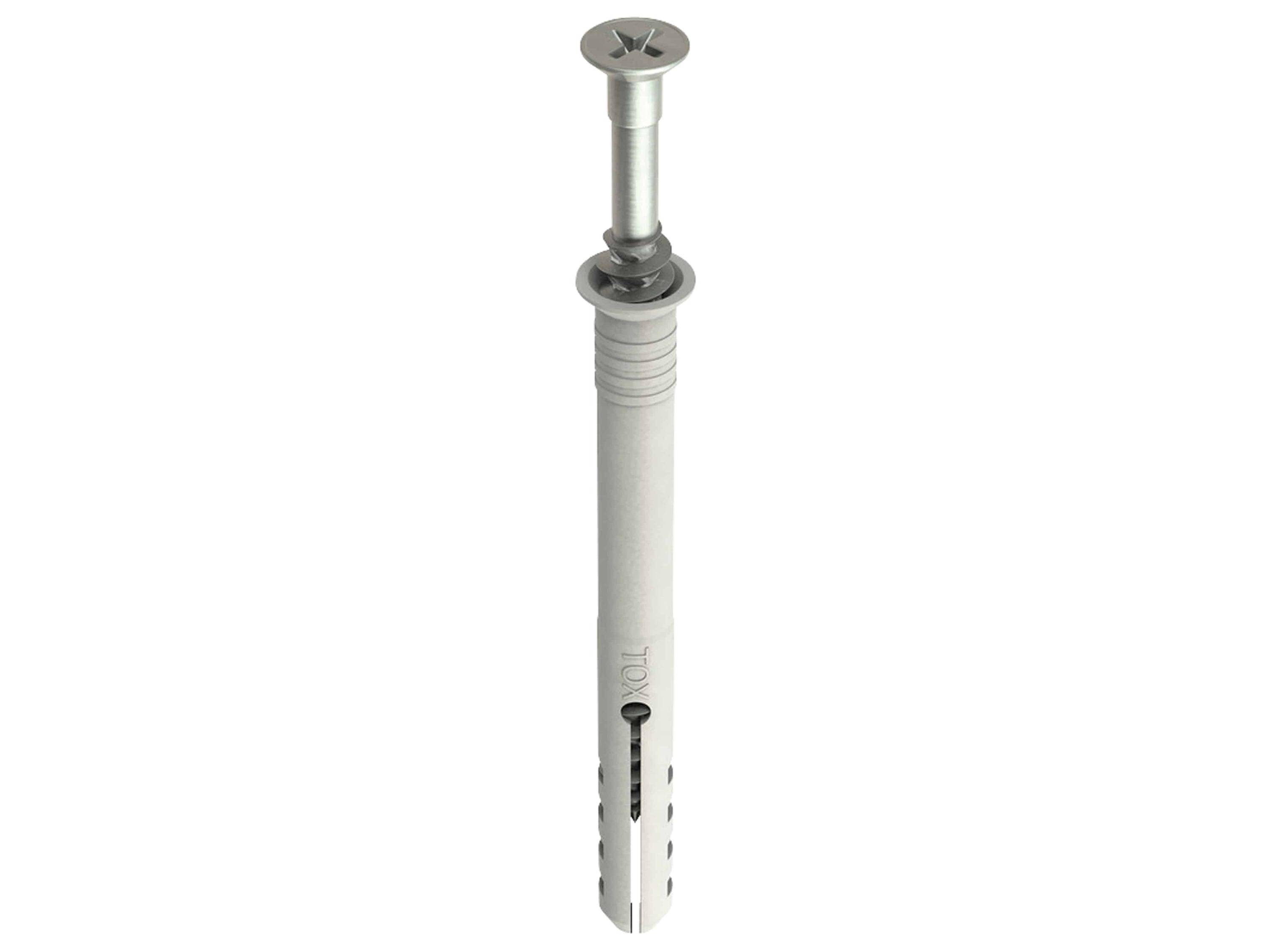 TOX Nageldübel Attack Schlagdübel vormontiert mit Senkbund und Schraube 6x40 mm - 50 Stück