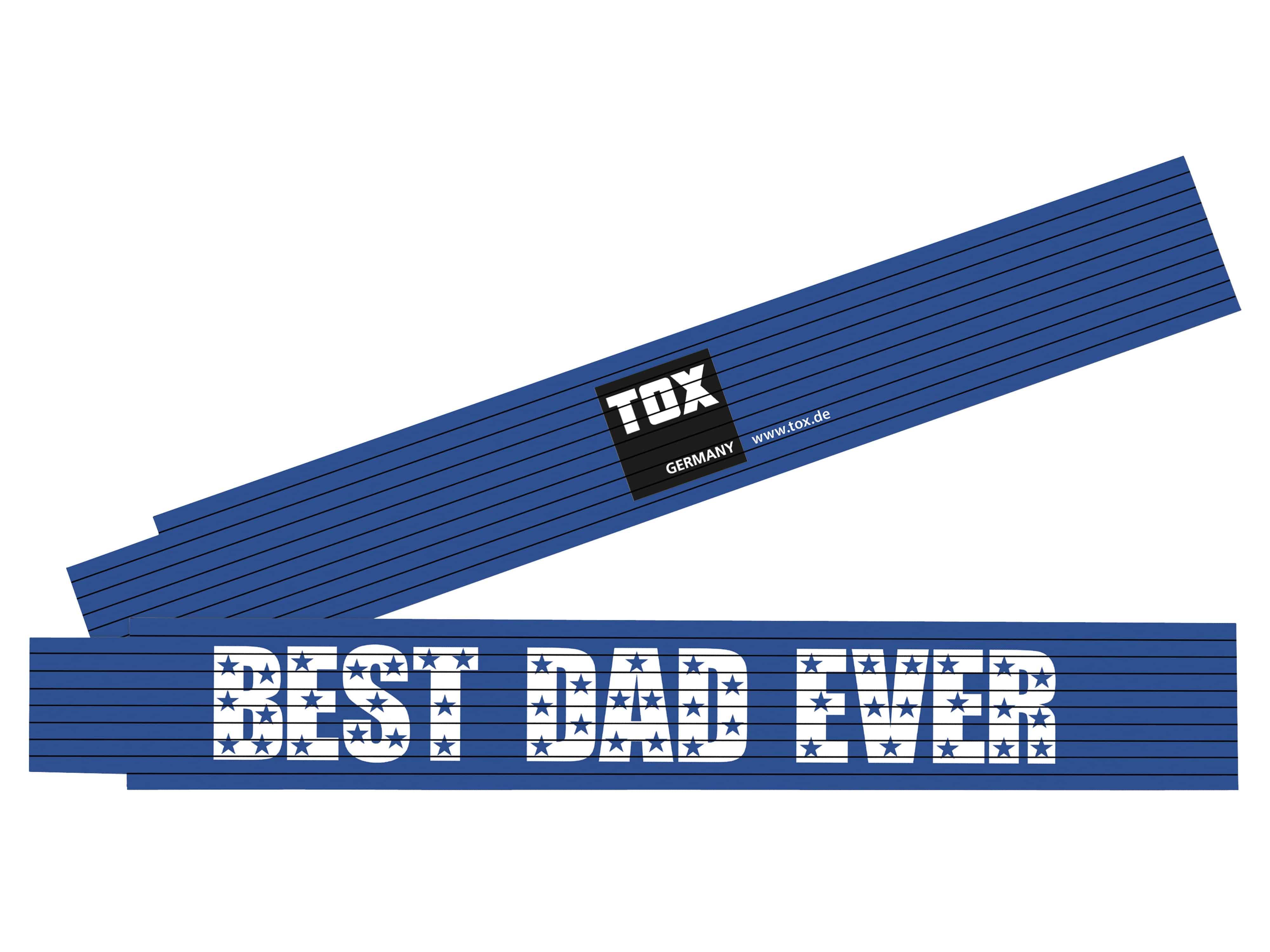 Tox-Dübel-Technik Doppelmeter«Best Dad Ever» 2 mTox-Dübel Doppelmeter «Best Dad