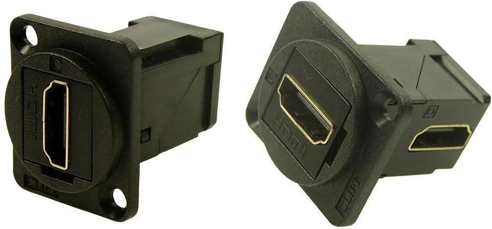 Cliff CP30253 HDMI-Adapter Buchse, Einbau Schwarz 1 St.