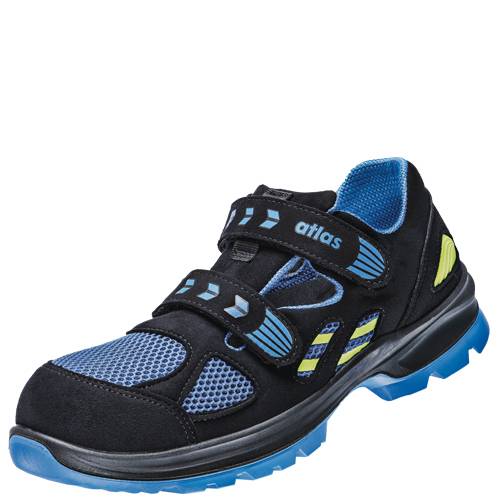 Atlas Sicherheitssandale FLASH 4605 XP S1P ESD SRC DGUV W13 Gr. 44 schwarz/royalblau/neon-gelb