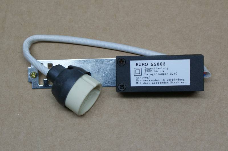 RUTEC Zugentlastung + Fassung GU10 55003 mit Klemmbügel