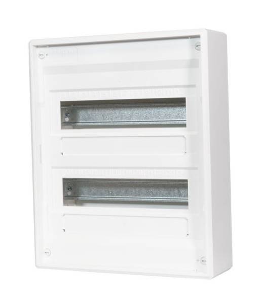 F-TRONIC - AP Kleinverteiler 2r VISION24+4m.Steckklemme o.Tuer 7220209