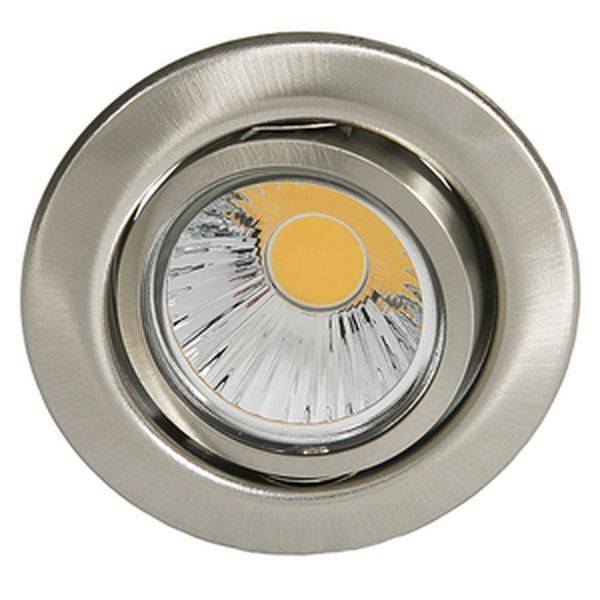 nobile AG I Deckeneinbaustrahler LB20 D 3830 nickel-gebürstet 50W