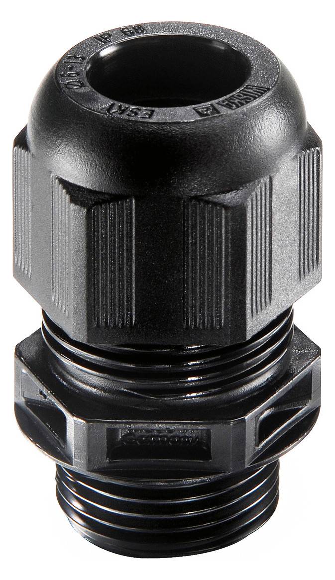 WISKA Kabelverschraubung, 10066123, ESKV 25, M 25x1,5, metrisch, Schwarz