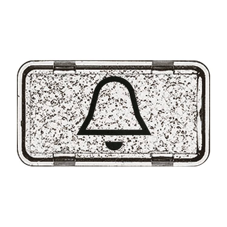 10St. Busch-Jaeger 2622 KI-101 Tastersymbol, Klingel Allwetter 44 (IP 44) glasklar