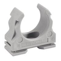 100St. Fränkische Kunststoff Klemmschelle clipfix M25 grau 22370025 Clipfix25