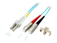 EFB Elektronik O0314.7,5 Glasfaser LWL Anschlusskabel [1x LC-Stecker - 1x SC-Stecker] 50/125 µ Multimode OM3 7.50 m