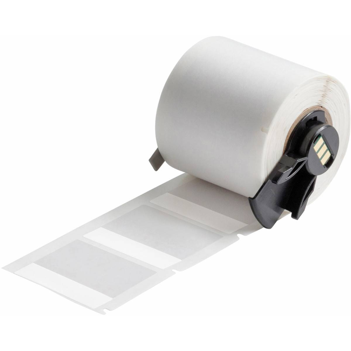 selbstlaminierende Etiketten aus Vinyl, 44,45 mm x 38,1 mm, weiß/transparent, Brady M6-88-427