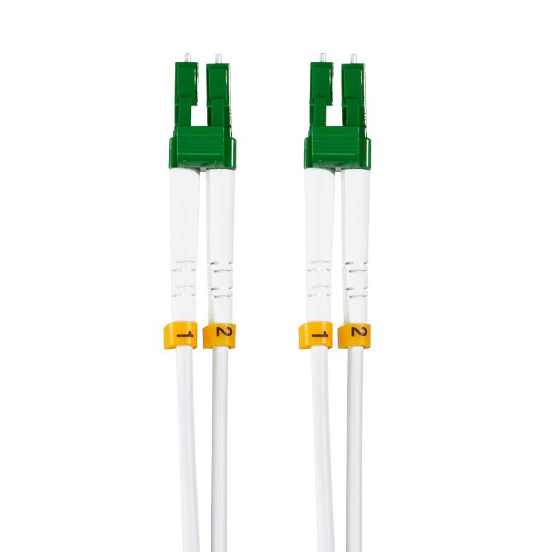 LogiLink Professional Stahlarmiertes Glasfaser-Patchkabel OS2, Duplex LC/APC - LC/APC, 3 m